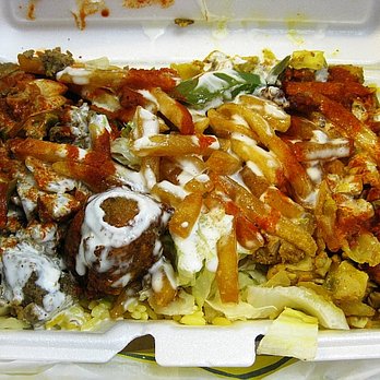 Daddy's Gyro - falafel plate with fries - Food Trucks Near Me - Nashville, Tennessee