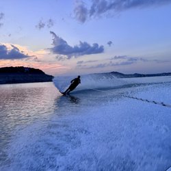 Sunset Resort at Medina Lake - Waterskiing at Sunset on Medina Lake
