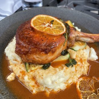 Bar Sera - Bone Bonein Pork Chop w/ gochujang au jus - New American Near Me - Conshohocken, Pennsylvania