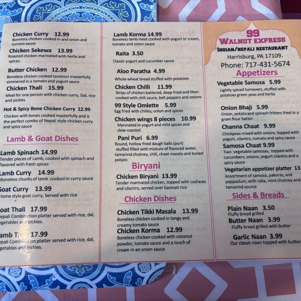 99 Walnut Express - Himalayan/Nepalese Near Me - Harrisburg, Pennsylvania 99 Walnut Express - Himalayan/Nepalese Near Me - Harrisburg, Pennsylvania