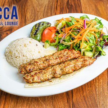 Rocca Cafe Lounge - Chicken Adana Kebab. Best parts of chicken blended with special herbs and spices. - Turkish Near Me - Brooklyn, New York