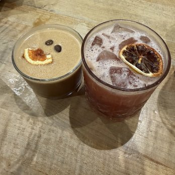The Sage Mule - Pomegranate ginger margarita and chocolate orange espresso martini - Breakfast & Brunch Near Me - Greensboro, North Carolina The Sage Mule - Pomegranate ginger margarita and chocolate orange espresso martini - Breakfast & Brunch Near Me - Greensboro, North Carolina