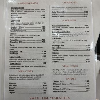 Arwa Yemeni Coffee - Menu 2 - Coffee & Tea Near Me - Richmond, Texas