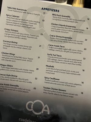Menu photo 6 Coa Del Mar Eagle, ID Menu photo 6 Coa Del Mar Eagle, ID