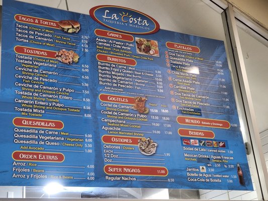 Menu photo 2 La Costa Taqueria Morgan Hill, CA Menu photo 2 La Costa Taqueria Morgan Hill, CA