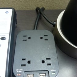 Hampton Inn & Suites Big Spring - This nightstand charging station is great, should be a standard feature in all hotels!