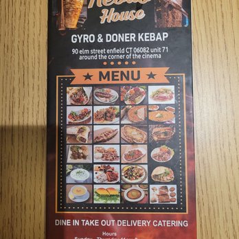 Kebab House - Menu 5 - Mediterranean Near Me - Enfield, Connecticut