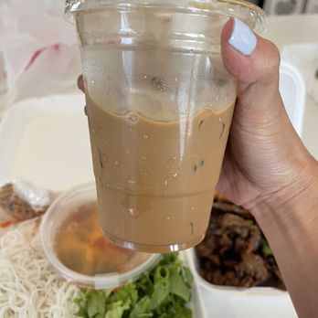 KJB Pho and Eggrolls - Delicious coffee. Worth stopping in for just the coffee! - Vietnamese Near Me - Costa Mesa, California KJB Pho and Eggrolls - Delicious coffee. Worth stopping in for just the coffee! - Vietnamese Near Me - Costa Mesa, California