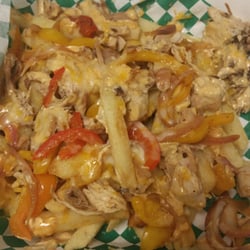 The Mobile Chef - Loaded fries with chicken. The BEST I have ever had!