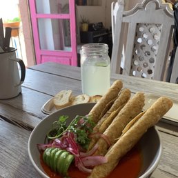 Lamb flautas in sauce Lamb flautas in sauce