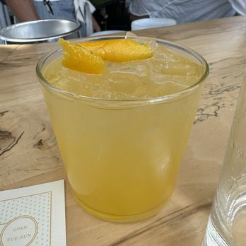 L'Oca d'Oro - L'Oca d'Oro's fresh Italian soda in Orange Cream flavor with Tito's vodka added - Italian Near Me - Austin, Texas