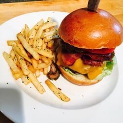 The Spy - The Spy Burger with herbed French Fries
