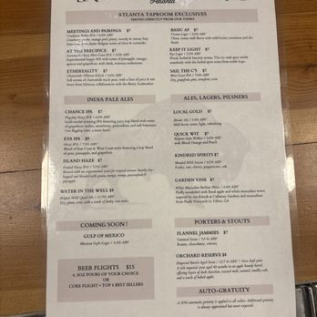 Wild Leap Atlanta - Menu - Breweries Near Me - Atlanta, Georgia Wild Leap Atlanta - Menu - Breweries Near Me - Atlanta, Georgia