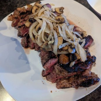 Back Alley Café - Ribeye steak with mushrooms and onions - Karaoke Near Me - Honolulu, Hawaii Back Alley Café - Ribeye steak with mushrooms and onions - Karaoke Near Me - Honolulu, Hawaii