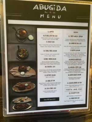 Menu photo 1 Abugida Restaurant Toronto, ON Menu photo 1 Abugida Restaurant Toronto, ON
