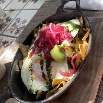 Casa Marcelo - Chilaquiles verdes, you have the option for eggs or meat - Breakfast & Brunch Near Me - Ensenada, BCN Casa Marcelo - Chilaquiles verdes, you have the option for eggs or meat - Breakfast & Brunch Near Me - Ensenada, BCN