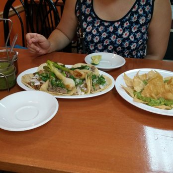 Los Portales - All you need is a platter of tacos, some braised Chambray onions, some guac, the salsa and the aquas fresca. - Mexican Near Me - Astoria, New York