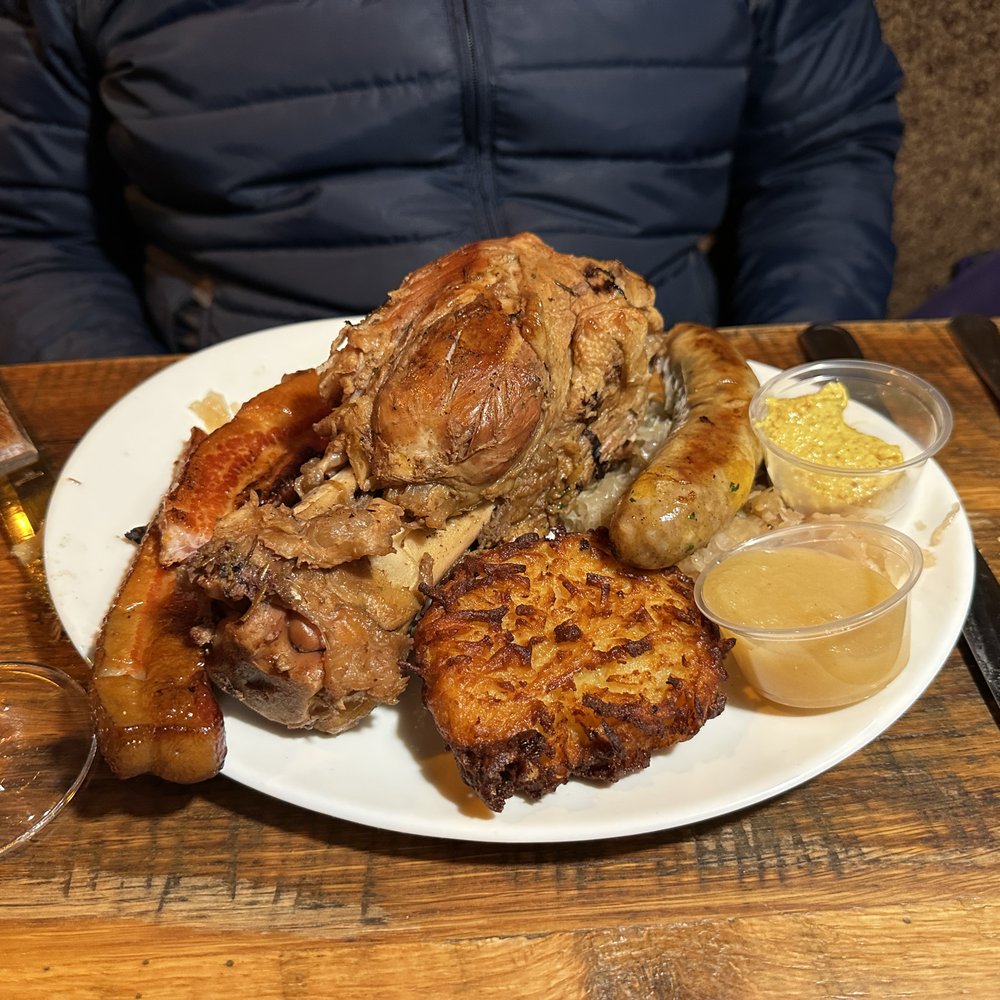 Village Lanterne - This was the Schwabisch Pork Platter - enough to feed and army, and delicious - German Near Me - Lindenhurst, New York Village Lanterne - This was the Schwabisch Pork Platter - enough to feed and army, and delicious - German Near Me - Lindenhurst, New York