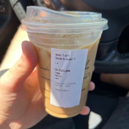 Paid eight dollars and ordered a Venti but got this instead didn't apologize for getting the order wrong or anything