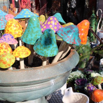 The Garden Shed - Colorful ceramic mushrooms - Nurseries & Gardening Near Me - Cambria, California The Garden Shed - Colorful ceramic mushrooms - Nurseries & Gardening Near Me - Cambria, California