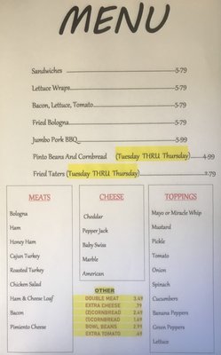 Menu photo 1 Amish & More Somerset, KY Menu photo 1 Amish & More Somerset, KY