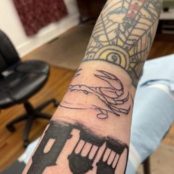 Time Bomb Tattoos & Curiosities - Crab outline