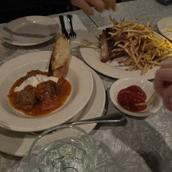 Superfine - Spicy Beef Meatballs and Grilled Cheese on Multigrain - Bars Near Me - Brooklyn, New York Superfine - Spicy Beef Meatballs and Grilled Cheese on Multigrain - Bars Near Me - Brooklyn, New York