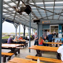 Outside patio across the beach