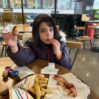 PLNT Burger - Enjoying a feast! - Vegan Near Me - McLean, Virginia