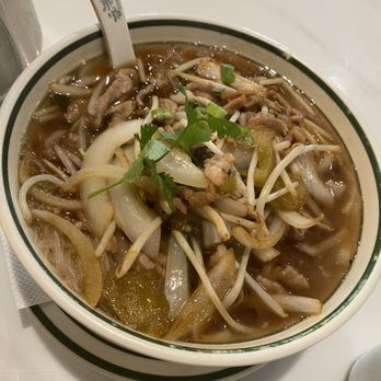 Hong Kong Cafe - Shredded pork with pickled veggies vermicelli soup - Hong Kong Style Cafe Near Me - Dublin, California
