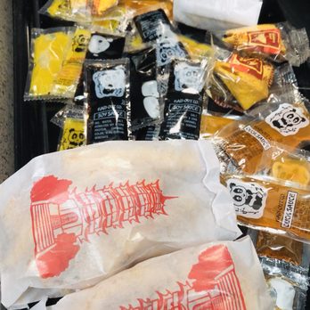 China Gate Chinese Restaurant - Alll the sauces and egg rolls - Chinese Near Me - Altamonte Springs, Florida