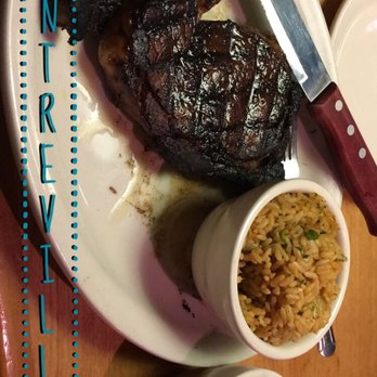 Texas Roadhouse - Well done 20oz Ribeye Steak with rice and veggies. - Steakhouses Near Me - Chantilly, Virginia Texas Roadhouse - Well done 20oz Ribeye Steak with rice and veggies. - Steakhouses Near Me - Chantilly, Virginia