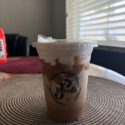 Jason Donut Kolache - Iced Vietnamese Biscoff Coffee