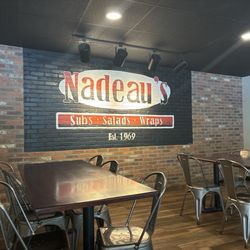 Nadeau's Subs Salads Wraps - This is the inside of store great design