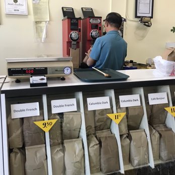 Cafe Bonjour - Beans being ground - Coffee & Tea Near Me - Garden Grove, California