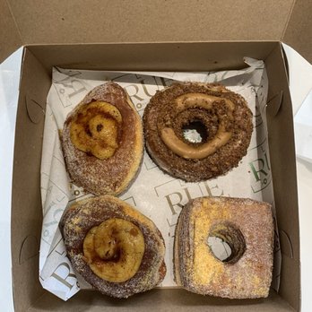 La Rue Doughnut - Eggnog Brulé cookies and milk cronut - Bakeries Near Me - Dallas, Texas La Rue Doughnut - Eggnog Brulé cookies and milk cronut - Bakeries Near Me - Dallas, Texas