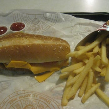 Burger King - a sandwich and french fries on a tray - Burgers Near Me - Syracuse, New York