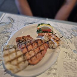 Grilled seafood combo