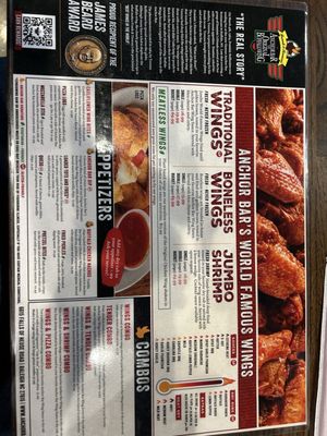 Menu photo 2 Anchor Bar Raleigh, NC