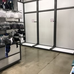 Lots of empty shelves in this location Lots of empty shelves in this location
