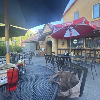 Magustos - Back patio - Pizza Near Me - Minturn, Colorado