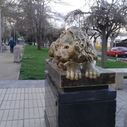 Parque Colón - Los famosos leones del parque