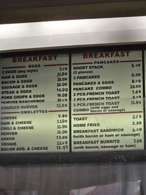 Menu photo 8 Paul's Place Oceanside, CA