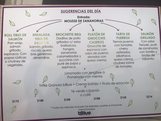Menu photo 1 Bblue Buenos Aires, C
