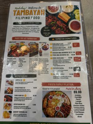 Menu photo 1 Tambayan Mesa, AZ Menu photo 1 Tambayan Mesa, AZ