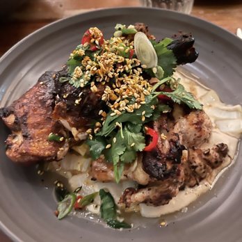 ATX Cocina - chili chicken with mole sauce, yeyyyy - Mexican Near Me - Austin, Texas