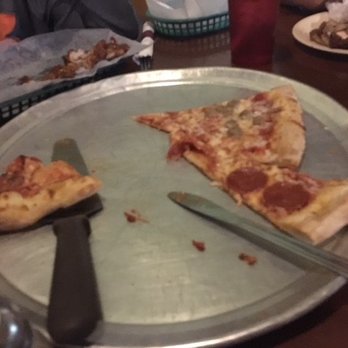Frogtown Café - What remains of a family peperone pizza - Cafes Near Me - Pequea, Pennsylvania