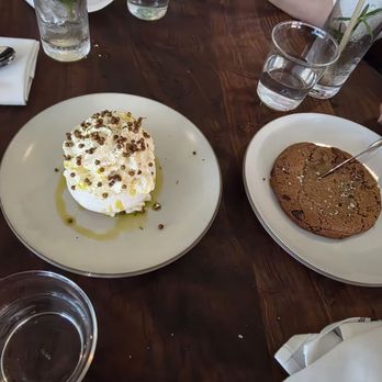 Bettina - A giant Cookie   and a Strawberry dessert - Pizza Near Me - Santa Barbara, California