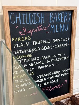 Menu photo 1 Childish Bakery Carrollton, TX