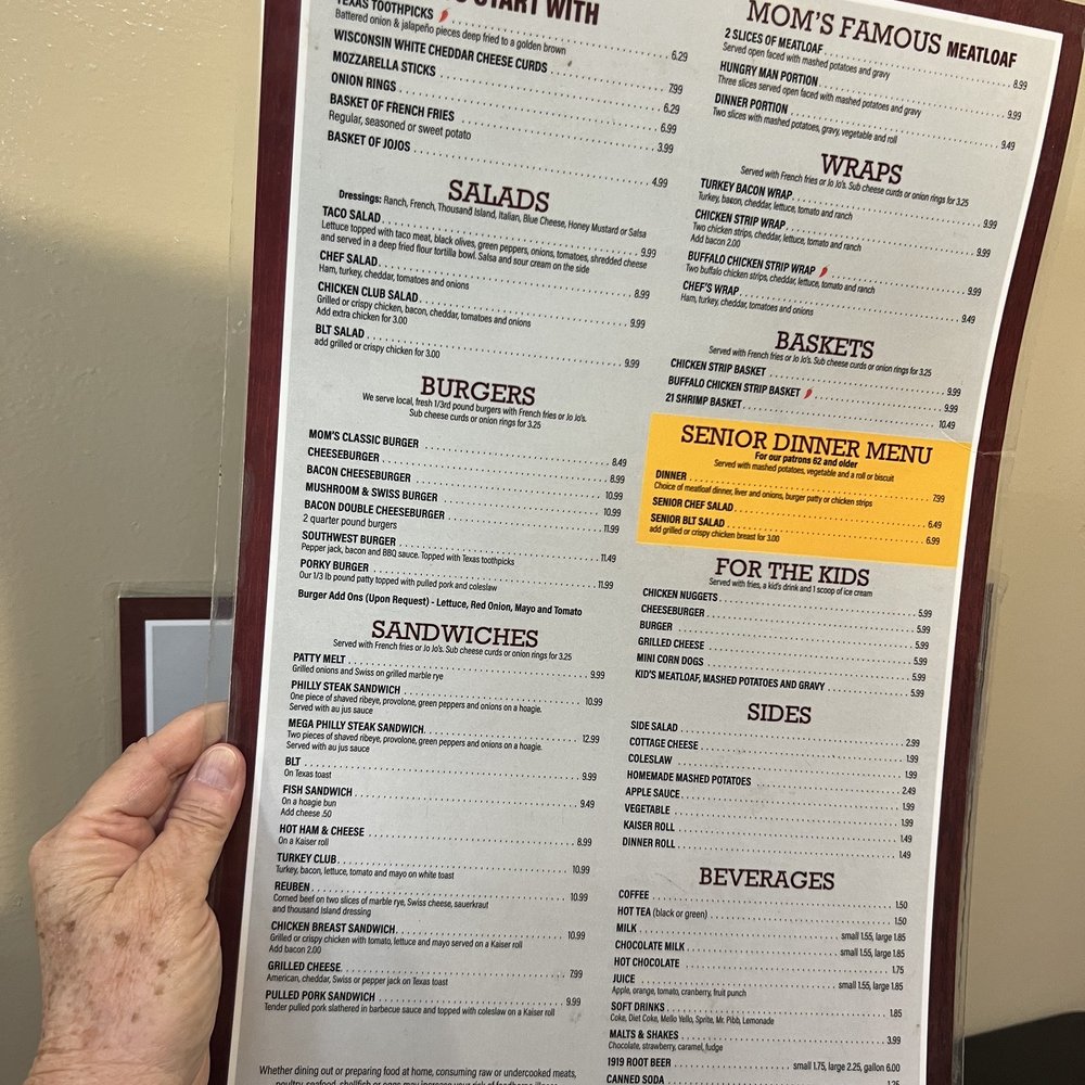 Mom's Restaurant & Pub - the menu - Breakfast & Brunch Near Me - Colfax, Wisconsin Mom's Restaurant & Pub - the menu - Breakfast & Brunch Near Me - Colfax, Wisconsin
